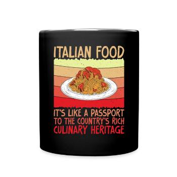 Italian Food Gifts - Full Colour Mug - black - Front