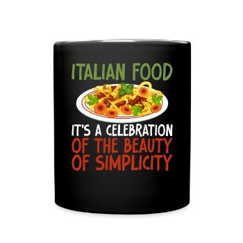 Italian Food Gifts - Full Colour Mug - black - Front