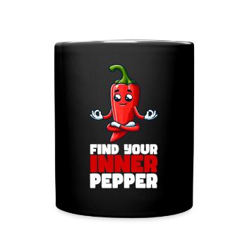 Trouvez le pepperoni qui sommeille en vous - Mug uni - noir - Devant