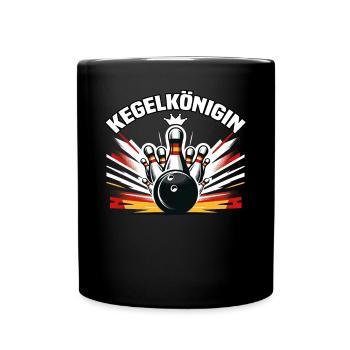 Bowling Queen Bowling Club Design for Bowling - Full Colour Mug - black - Front