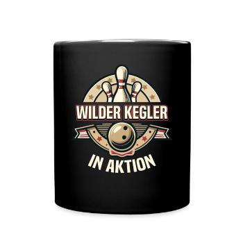 Quilleur sauvage en action Kegel Kegelverein Design - Mug uni - noir - Devant
