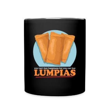 Lumpia Spring Rolls Loempia Gift - Full Colour Mug - black - Front
