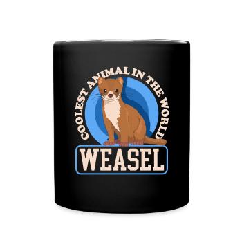 Weasel Mouse Weasel Hermännchen Gift - Full Colour Mug - black - Front