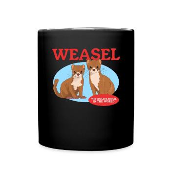 Weasel Mouse Weasel Dwarf Weasel Gift - Full Colour Mug - black - Front
