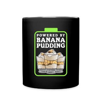 Banana Pudding Bananas - Pudding Gift - Full Colour Mug - black - Front