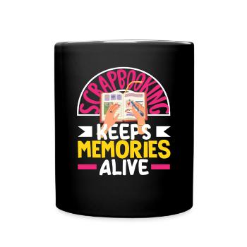 Livre de mémoire, Scrapbook, Scrapbook, Scrapbook, Scrapbook - Mug uni - noir - Devant