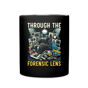 Forensischer Fotograf Tatortuntersuchung - Tasse einfarbig - Schwarz - Vorne