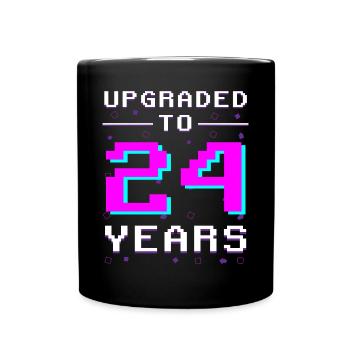 Retro Gamer 24 ans Pixel Honor - Mug uni - noir - Devant