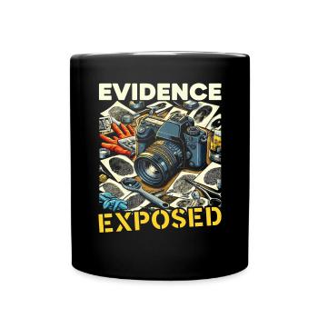 Forensischer Fotograf Tatortuntersuchung - Tasse einfarbig - Schwarz - Vorne