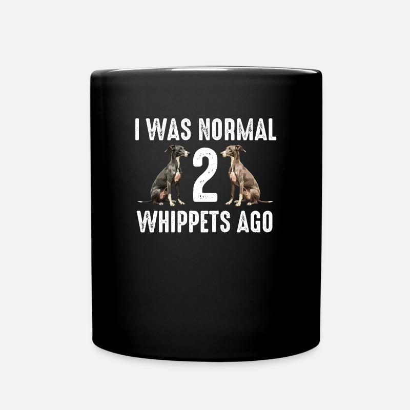 whippet dog - Tasse einfarbig - Schwarz