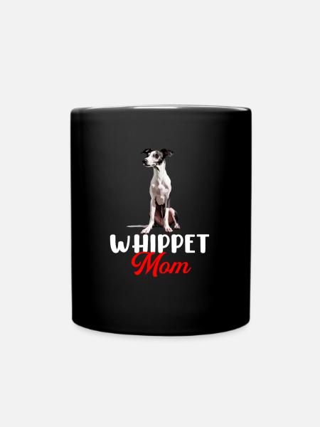whippet dog - Tasse einfarbig - Schwarz