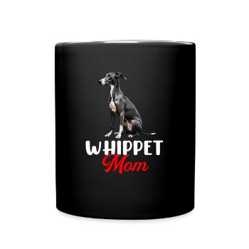 whippet dog - Tasse einfarbig - Schwarz - Vorne