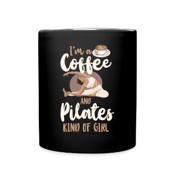 Pilates Instructor Teacher Coffee - Full Colour Mug - black - Front