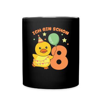 I've Been 8 Ducks Birthday Kids - Full Colour Mug - black - Front