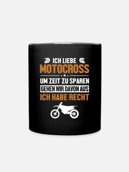 Motocrossliebhaber chapeau immer Recht Racing Riders - Mug uni - noir