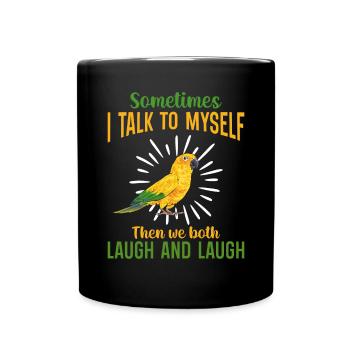 Parakeet Parrot Parakeet Bird - Full Colour Mug - black - Front