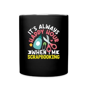 Livre de mémoire, Scrapbook, Scrapbook, Scrapbook, Scrapbook - Mug uni - noir - Devant