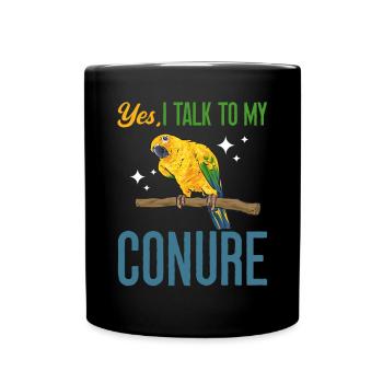 Parakeet Parrot Parakeet Bird - Full Colour Mug - black - Front