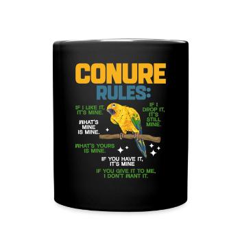 Parakeet Parrot Parakeet Bird - Full Colour Mug - black - Front