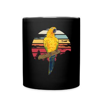 Parakeet Parrot Parakeet Bird - Full Colour Mug - black - Front