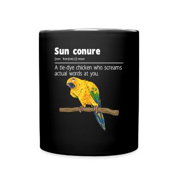 Parakeet Parrot Parakeet Bird - Full Colour Mug - black - Front