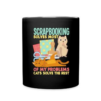 Livre de mémoire, Scrapbook, Scrapbook, Scrapbook, Scrapbook - Mug uni - noir - Devant