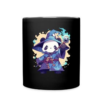 Panda Bear Wizard Panda géant japonais - Mug uni - noir - Devant