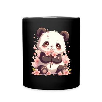 Panda Ours Panda géant japonais - Mug uni - noir - Devant