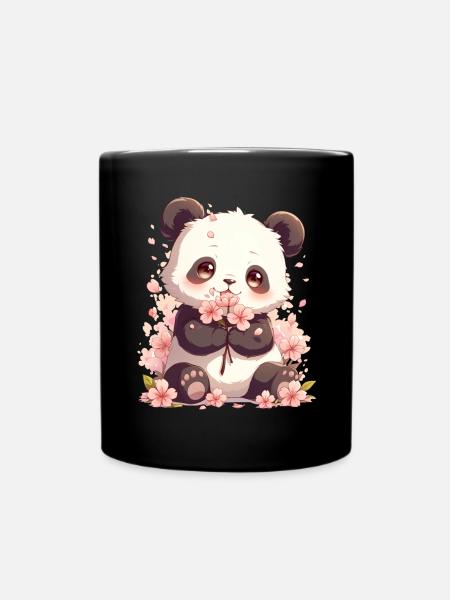 Panda Ours Panda géant japonais - Mug uni - noir
