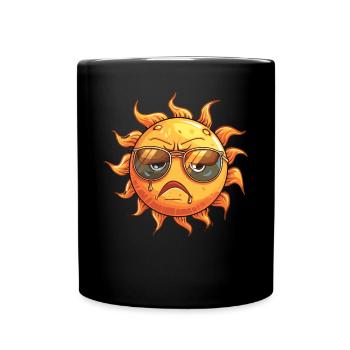 Hot Weather Sun With Cool Shades - Full Colour Mug - black - Front