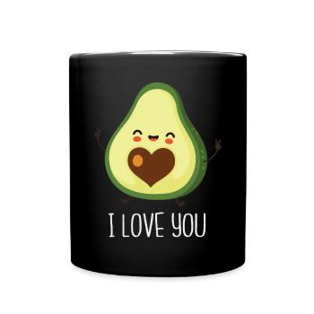 Avocat Guacamole Vegan Cadeau - Mug uni - noir - Devant