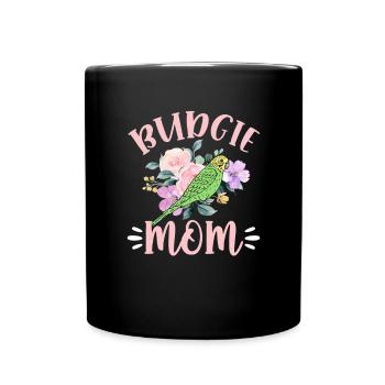 Perruche d’oiseau perruche cadeau - Mug uni - noir - Devant