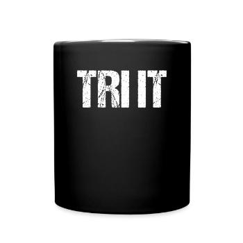 TRI IT - Traithlet, Triathlon Athlete Gift - Full Colour Mug - black - Front