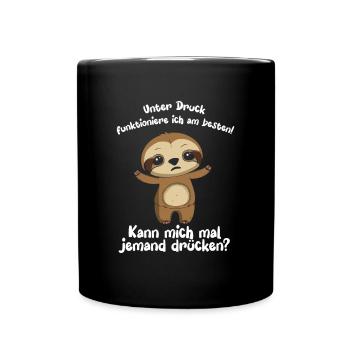 Je fonctionne mieux sous pression - Mug uni - noir - Devant