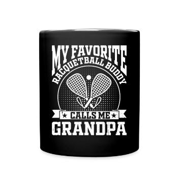 Racquetball - Mon copain de racquetball préféré appelle - Mug uni - noir - Devant
