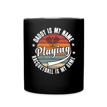 Racquetball Papa Joueur de racquetball Papa - Mug uni - noir - Devant