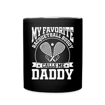 Racquetball - Mon copain de racquetball préféré appelle - Mug uni - noir - Devant