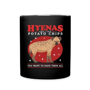 Hyena Hyena Spotted Hyena Gift - Full Colour Mug - black - Front