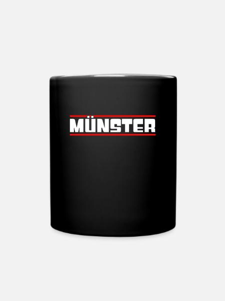 Münster - Tasse einfarbig - Schwarz