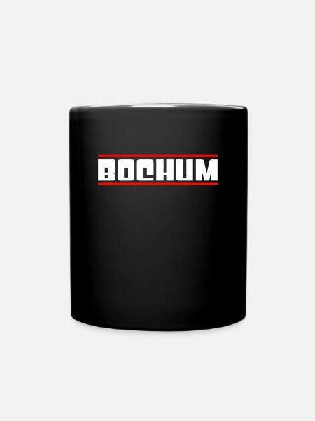Bochum - Tasse einfarbig - Schwarz
