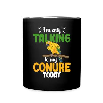 Parakeet Parrot Parakeet Bird - Full Colour Mug - black - Front