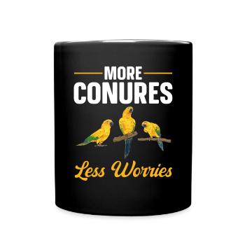 Parakeet Parrot Parakeet Bird - Full Colour Mug - black - Front