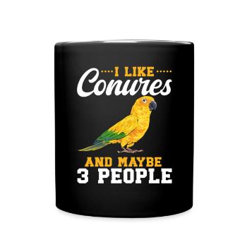 Parakeet Parrot Parakeet Bird - Full Colour Mug - black - Front