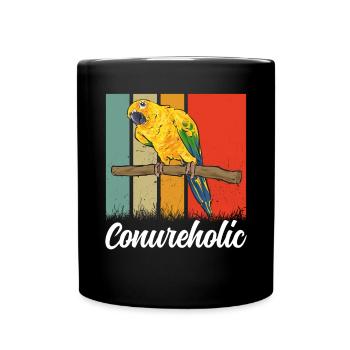 Parakeet Parrot Parakeet Bird - Full Colour Mug - black - Front