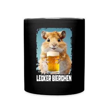 Delicious Beer Gerbil - Full Colour Mug - black - Front