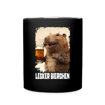 Taupe à la bière délicieuse - Mug uni - noir - Devant