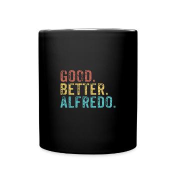 Les mecs cool s’appellent Alfredo - Mug uni - noir - Devant