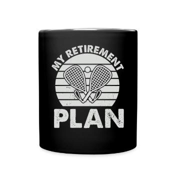 Retired Racquetball Player Racquetball Retirement - Full Colour Mug - black - Front