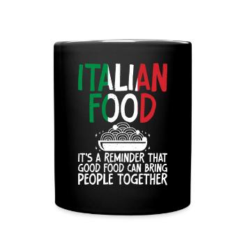 Italian Food Gifts - Full Colour Mug - black - Front