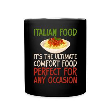 Italian Food Gifts - Tasse einfarbig - Schwarz - Vorne